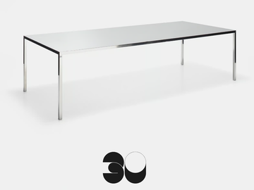 TENSE - Rectangular aluminium table by MDF Italia - view 3